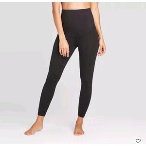 Ingrid & Isabel NWT XS Black High Waisted Cotton Leggings Pants Maternity Casual